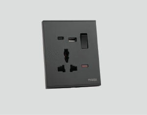 13A Single Socket Plastic+ Type C