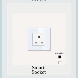 13A Single Socket Tempered Glass - Plain