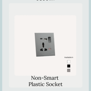 13A Single Socket Tempered Glass  + Type C