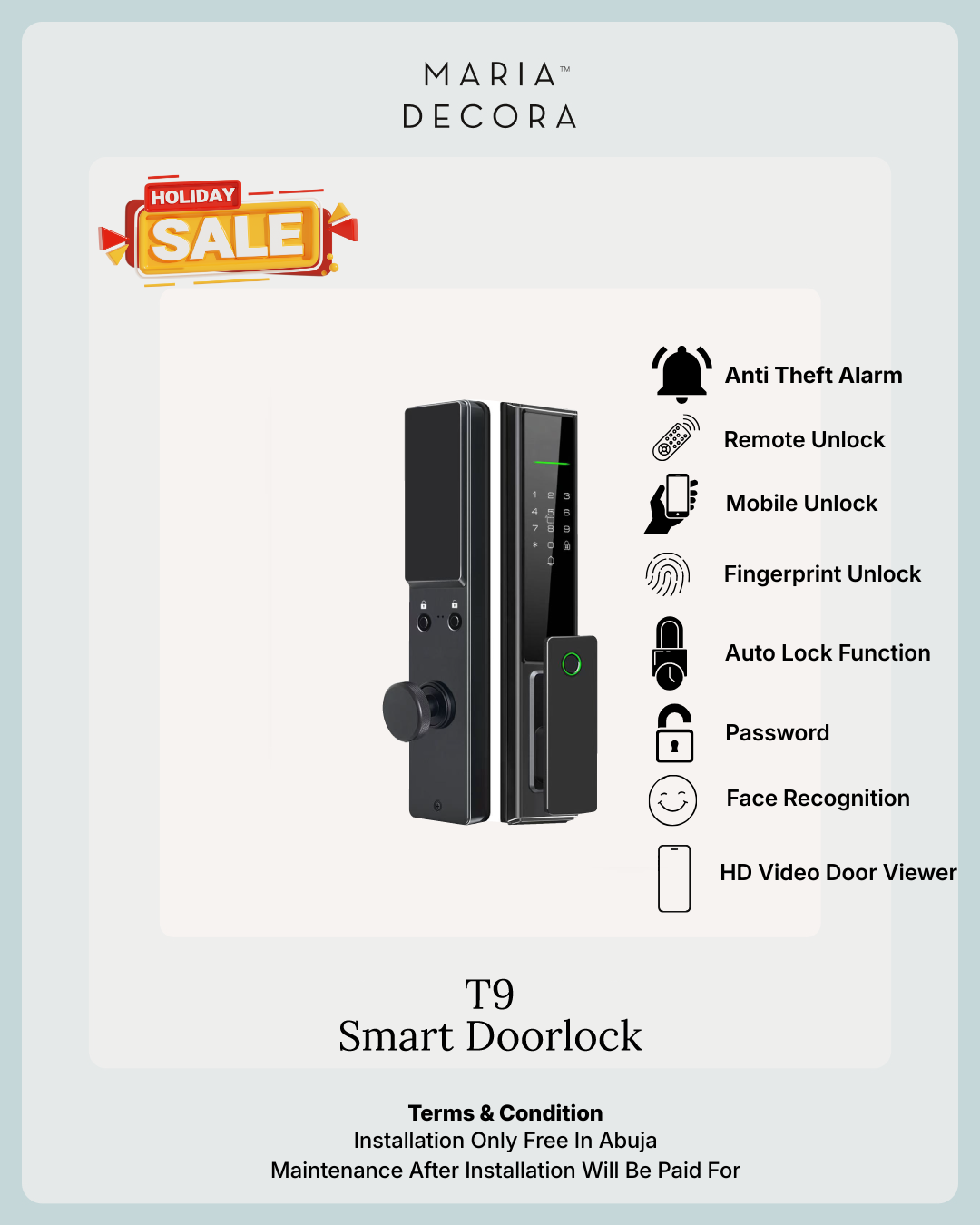T9 Smart Door Lock - Image 3