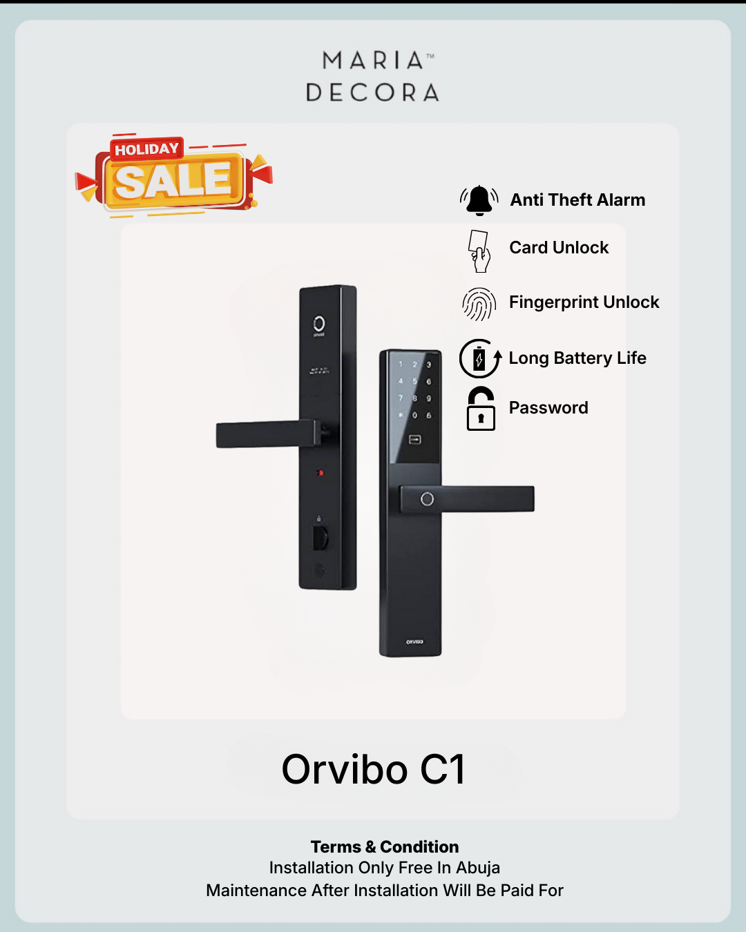 Orvibo C1 Smart Door Lock - Image 3